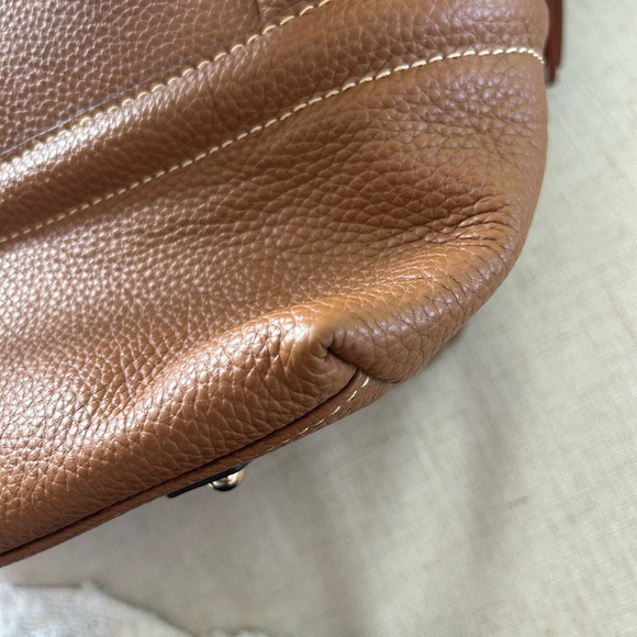 Dooney & Bourke Buckley Brown Leather Tote Bag